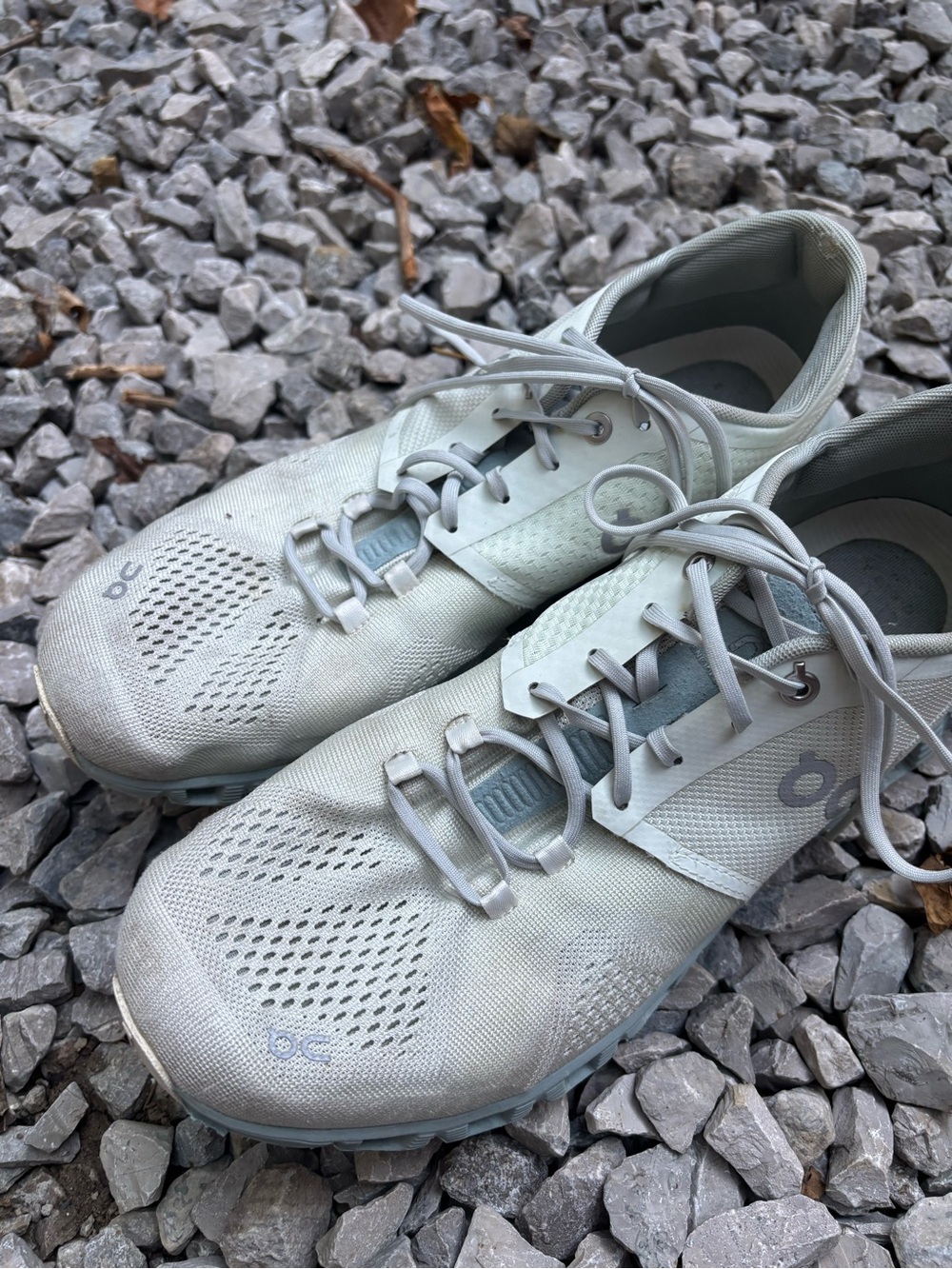 On Running Women's Cloud Athletic Shoes in Light Gray